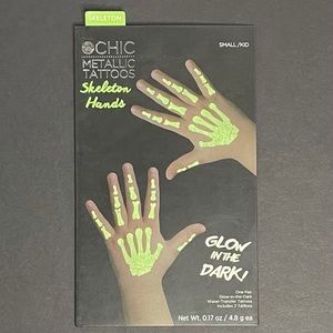 🦴💀🎃2 Chic- Kid’s Skeleton Hands Tattoos🎃💀🦴